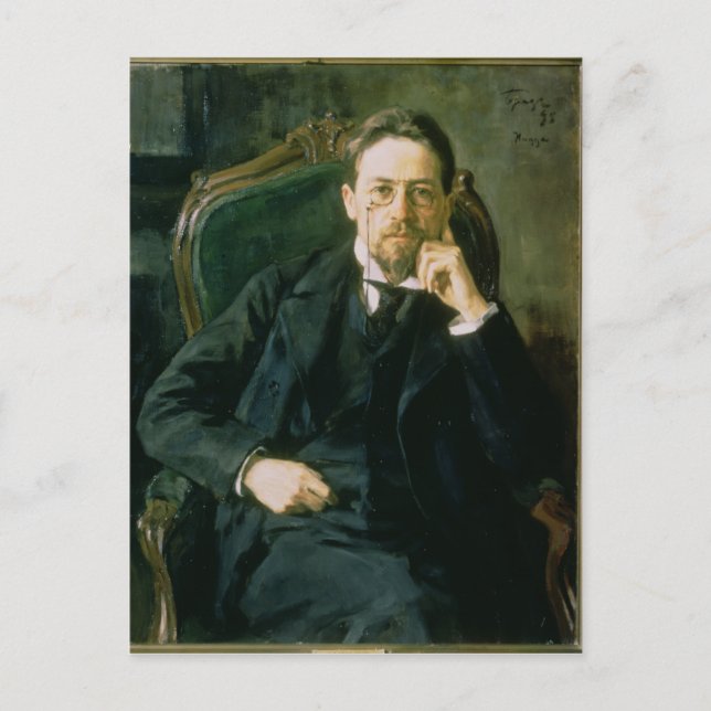 Portrait of Anton Pavlovich Chekhov, 1898 Postcard (Front)