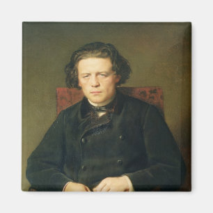 Portrait of Anton Rubinstein 1870 Magnet