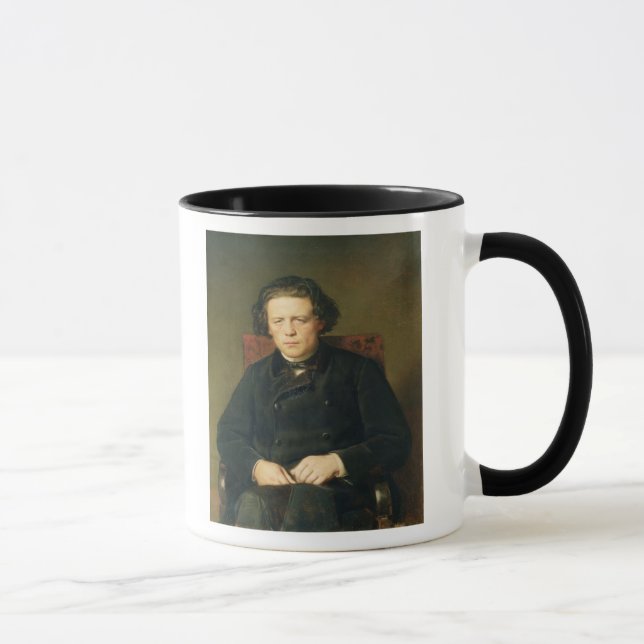 Portrait of Anton Rubinstein  1870 Mug (Right)