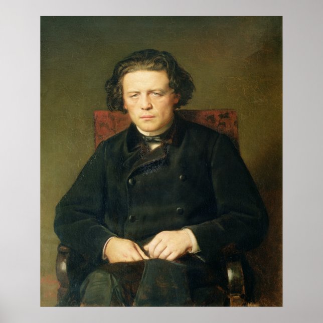 Portrait of Anton Rubinstein  1870 Poster (Front)