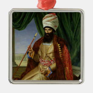 Portrait of Asker-Khan, Ambassador of Persia Metal Ornament