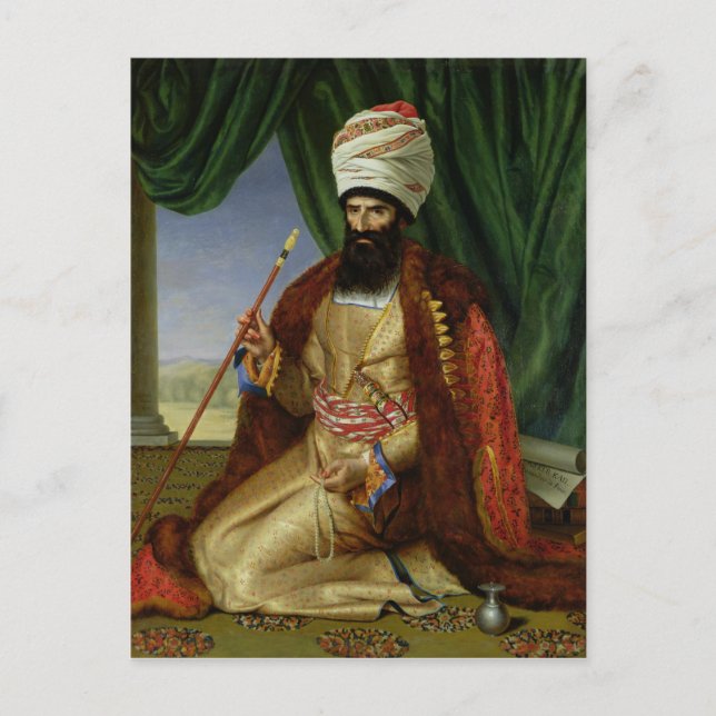 Portrait of Asker-Khan, Ambassador of Persia Postcard (Front)
