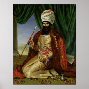 Portrait of Asker-Khan, Ambassador of Persia Poster