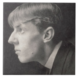Portrait of Aubrey Beardsley (1872-98) by Frederic Ceramic Tile