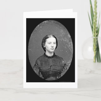 Portrait of Augusta Field Daguerreotype 1862 Card