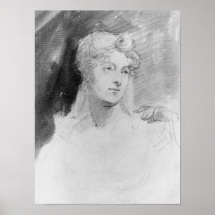 Portrait of Augusta Leigh Poster