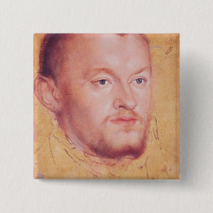 Portrait of Augustus I  Elector of Saxony 15 Cm Square Badge