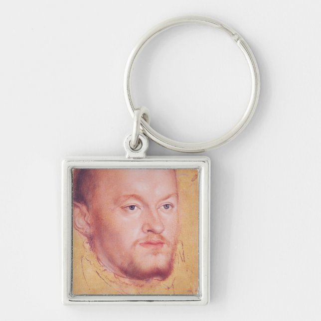 Portrait of Augustus I  Elector of Saxony Key Ring (Front)
