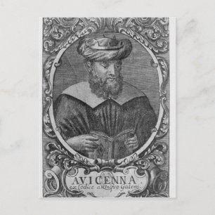 Portrait of Avicenna   Reading Postcard