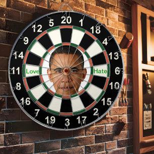 Portrait of Barack Obama Dartboard