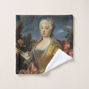 “Portrait of Barbara of Portugal” art wash cloth