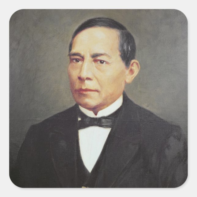 Portrait of Benito Juarez , 1948 Square Sticker (Front)