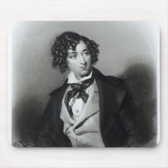 Portrait of Benjamin Disraeli Esquire  M.P. Mouse Pad (Front)