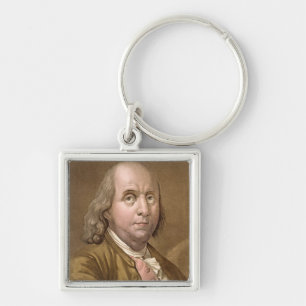 Portrait of Benjamin Franklin (1706-90), from 'Le Key Ring