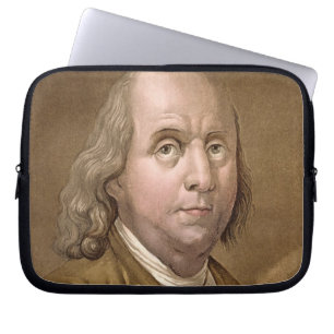 Portrait of Benjamin Franklin (1706-90), from 'Le Laptop Sleeve