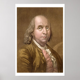 Portrait of Benjamin Franklin (1706-90), from 'Le Poster
