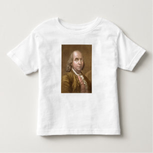 Portrait of Benjamin Franklin (1706-90), from 'Le Toddler T-Shirt