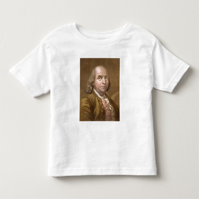 Portrait of Benjamin Franklin (1706-90), from 'Le Toddler T-Shirt (Front)