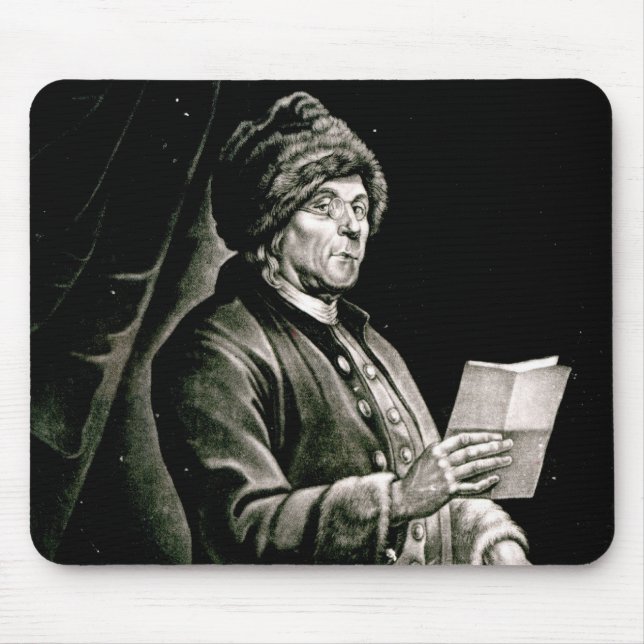 Portrait of Benjamin Franklin, 1777 Mouse Pad (Front)