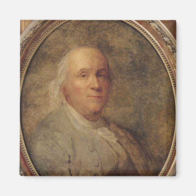 Portrait of Benjamin Franklin, c.1780 Magnet (Front)