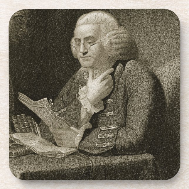 Portrait of Benjamin Franklin, engraved by Thomas Coaster (Front)