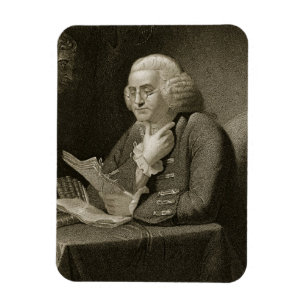 Portrait of Benjamin Franklin, engraved by Thomas Magnet