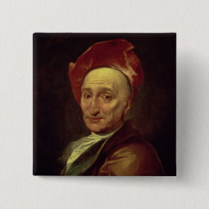Portrait of Bernard Le Bovier 15 Cm Square Badge
