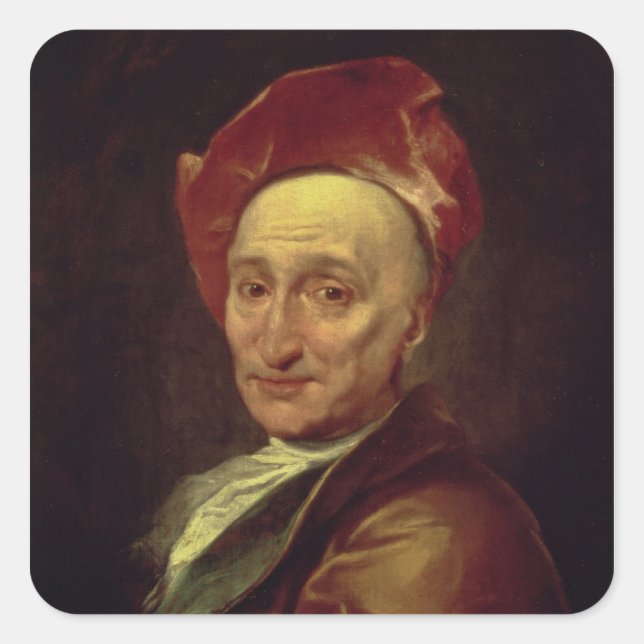 Portrait of Bernard Le Bovier Square Sticker (Front)