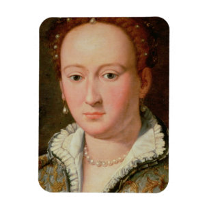 Portrait of Bianca Cappello, c.1580 (oil on copper Magnet