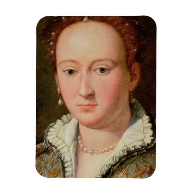 Portrait of Bianca Cappello, c.1580 (oil on copper Magnet (Vertical)