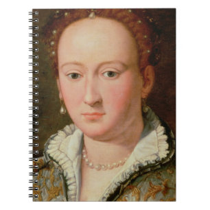 Portrait of Bianca Cappello, c.1580 (oil on copper Notebook