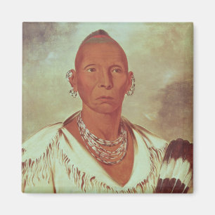 Portrait of Black Hawk, Indian Chief Magnet
