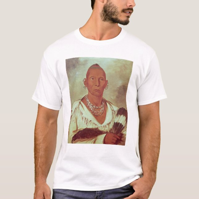 Portrait of Black Hawk, Indian Chief T-Shirt (Front)