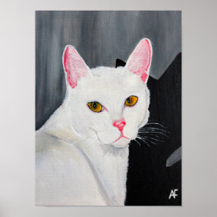 Portrait of Blanca Painting by Alfred Fox Poster