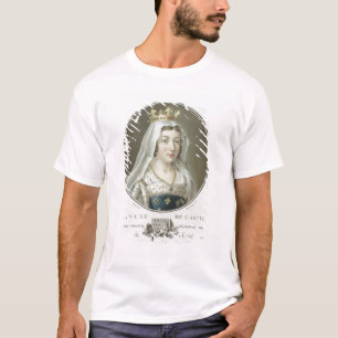 Portrait of Blanche de Castille (1185-1252) engrav T-Shirt