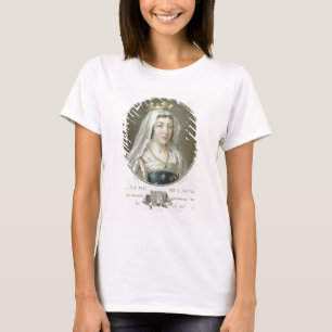 Portrait of Blanche de Castille (1185-1252) engrav T-Shirt