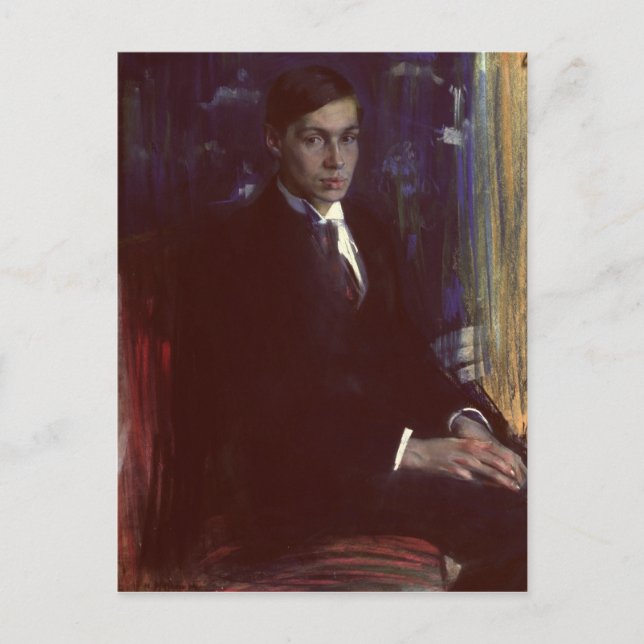 Portrait of Boris Pasternak Postcard (Front)