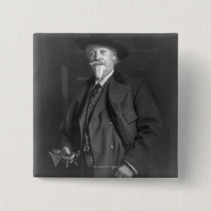 Portrait of "Buffalo Bill" Cody 15 Cm Square Badge