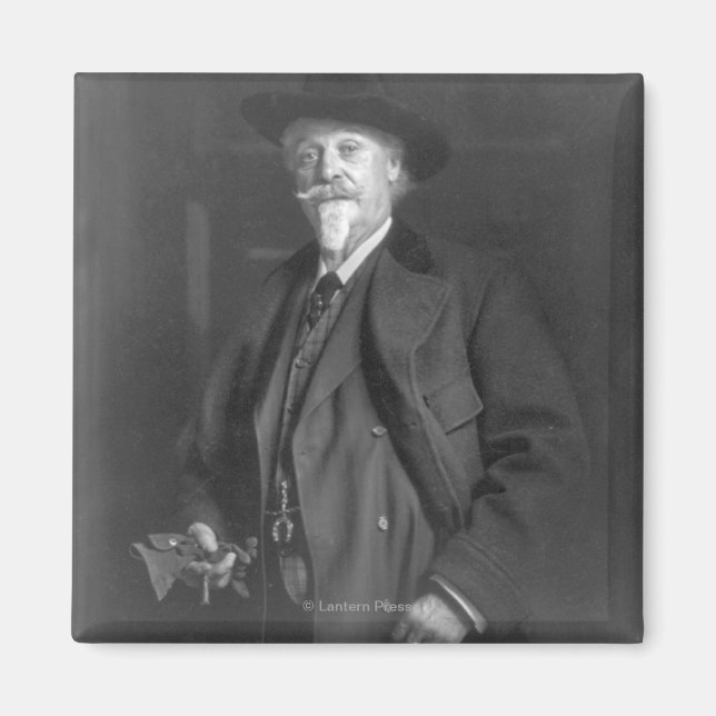 Portrait of "Buffalo Bill" Cody Magnet (Front)