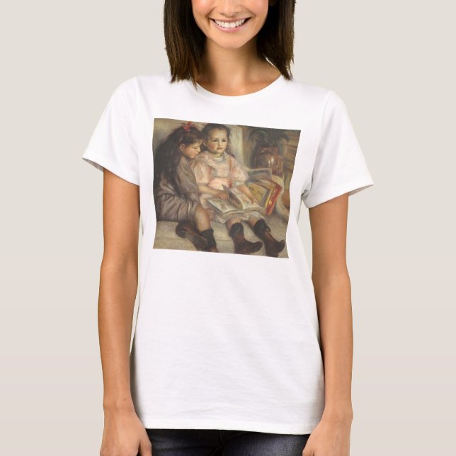 Portrait of Caillebotte Children by Pierre Renoir T-Shirt (Front)