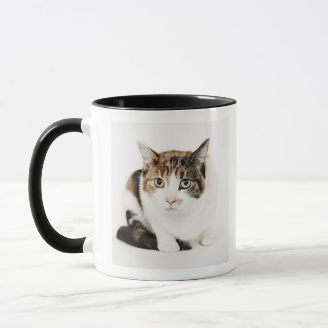Portrait of Calico cat Mug (Left)