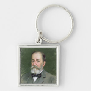 Portrait of Camille Saint-Saens  1903 Key Ring