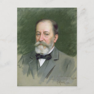 Portrait of Camille Saint-Saens  1903 Postcard