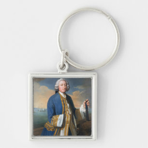 Portrait of Captain David Brodie (1709-87) Holding Key Ring