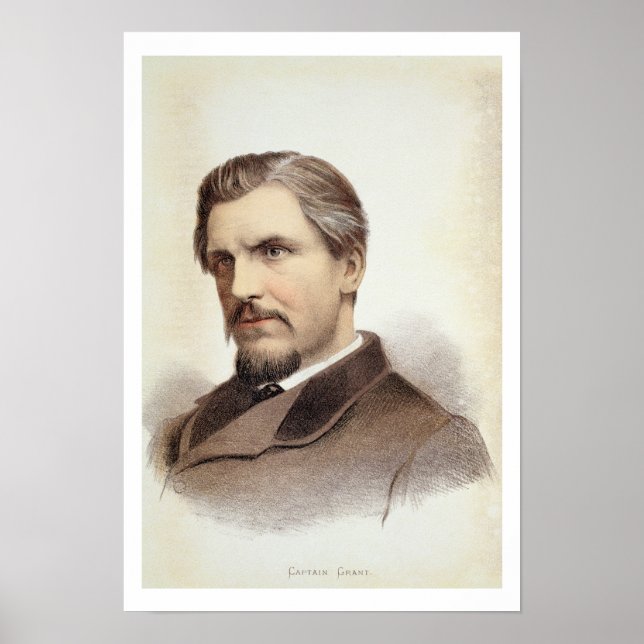 Portrait of Captain James Augustus Grant (1827-87) Poster (Front)