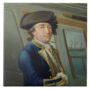 Portrait of Captain William Locker (1731-1800) 176 Ceramic Tile
