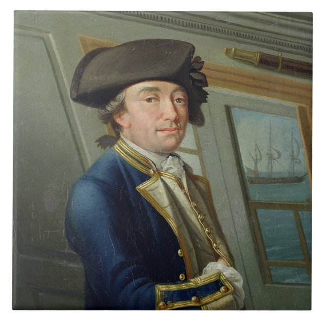 Portrait of Captain William Locker (1731-1800) 176 Ceramic Tile (Front)