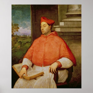 Portrait of Cardinal A. Pallavicini, 1512 Poster