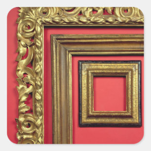 Portrait of Cardinal Agucchi, 1605 (oil on canvas) Square Sticker