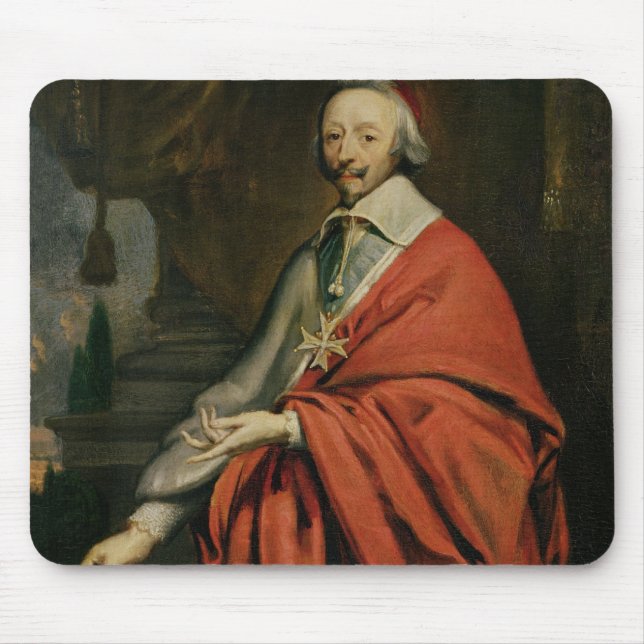 Portrait of Cardinal de Richelieu Mouse Pad (Front)